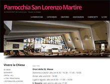 Tablet Screenshot of parrocchiasanlorenzo.net
